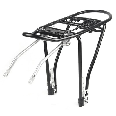2X 20 Inch Folding Bike Rear Racks Aluminum Alloy Rear Shelf for Folding Bicych AU $55.99