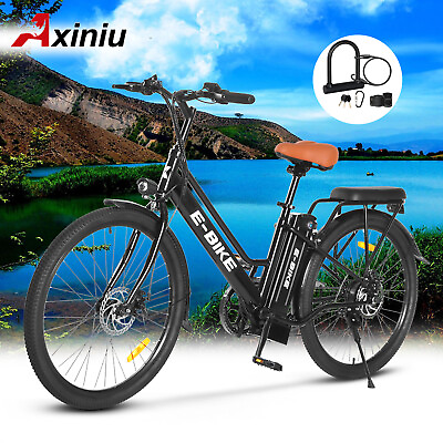 #ad Axiniu 26quot; Electric Bike for Adult 750W Motor City Bicycle Commuter Ebike E Bike $458.99