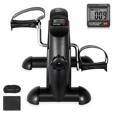 #ad Mini Exercise Bike Pedal Exerciser Cycle Adjustable Resistance w LCD Display $25.10