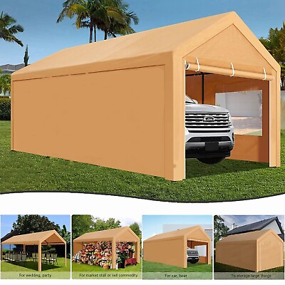 #ad 10x20 Carport Canopy Carport Shelter Garage Heavy Duty Outdoor Party Shed Tent $299.99