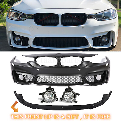 #ad #ad Unpainted F30 M3 Style Front Bumper Cover Kit For BMW F30 F31 3 Series 2012 2019 $398.05