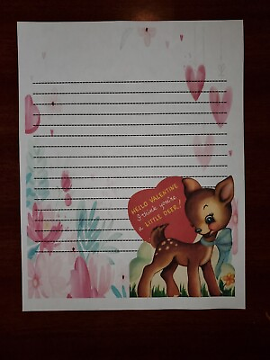 Valentines Day Lined stationary paper 30 Sheets 8 ¹ ² x 11 $12.95