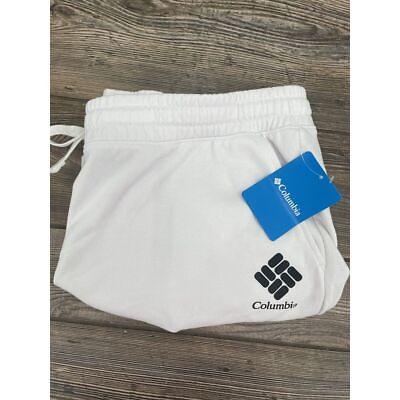 #ad Columbia Trek Women#x27;s NWT White Active Wear French Terry Shorts Size 1X $21.55
