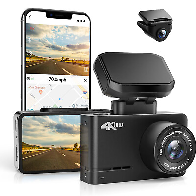 #ad #ad WOLFBOX 4K1080P Dash Cam Front and Rear Mini Dash Cam with WiFi GPS $140.04