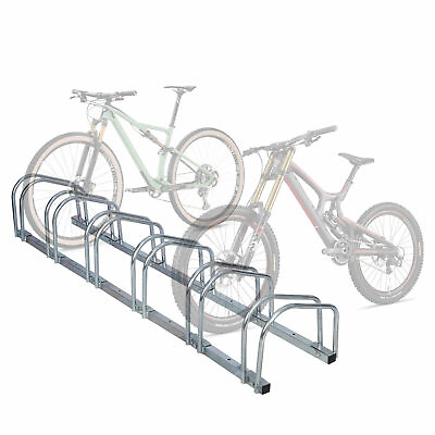 #ad 1 6 Rack Bicycle Bike Floor Parking Rack Storage Organizer Stand Holder Outdoor $43.58