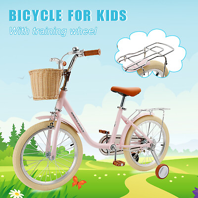 #ad #ad 18 inches Kid#x27;s Bike Child Bicycle for Ages 7 9 Years Boys and Girls with Basket $123.79