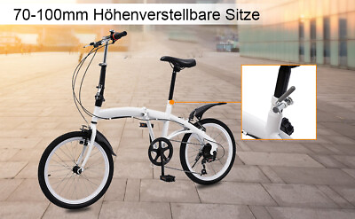 #ad Folding Bikes For Adult Folding Bike For Adults 20quot; 6 speed whitebicycle bike $194.25
