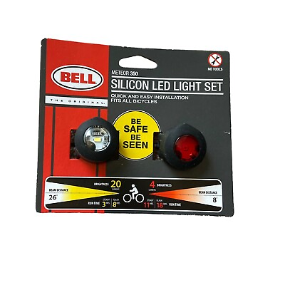#ad Bell Meteor 350 Silicon Led Light Set Bike Lights Cycling Gear Safety $11.99