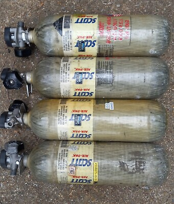 #ad Scott SCBA 4500 psi 30 minute. Cylinder air Tank valve Mfr. Date 2008 $22.00