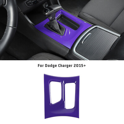 #ad Interior Gear Shift Panel Cover Trim For Dodge Charger 2015 Purple Accessories $19.49
