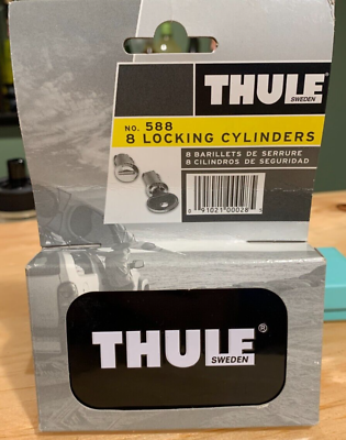 #ad Thule #588 One Key Locking Cylinders 8 Pack Sweden New Old Stock $94.99