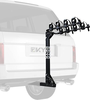 #ad 4 Bike Carrier Rack Hitch Mount 2quot; Swing Down Receiver Bicycle For Car SUV Truck $89.97
