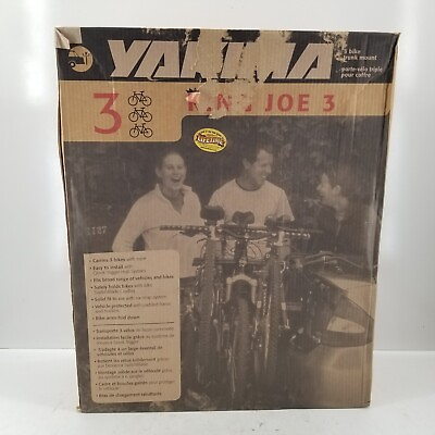 #ad YAKIMA Bicycle Rack Super joe 3 Trunk Mount Bike Carrier 02620 $110.67