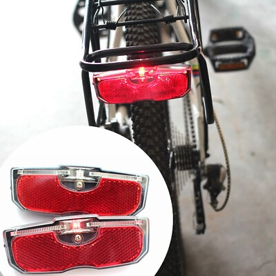 #ad Bike Cycle Bicycle Rear Tail Light Red Safety For Luggage Carrier Rack Tool $6.49