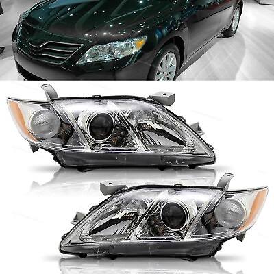 Fit for 2007 2009 Toyota Camry Left amp; Right Side Projector Headlights Headlamps $95.20