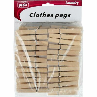 #ad New High Quality Wooden Clothespins. Set of 50.Strong and Durable FAST SHIPPING $5.99