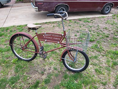 #ad Vintage 1939 Prewar Schwinn Cycle truck Delivery Bicycle Balloon Tire Basket 39 $1495.00