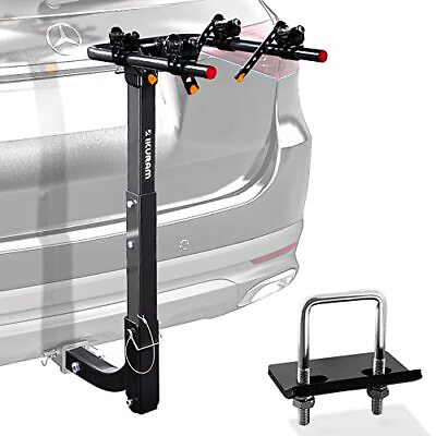 #ad 2 Bike Rack Bicycle Carrier Racks Hitch Mount Double Foldable Rack for Cars ... $121.48