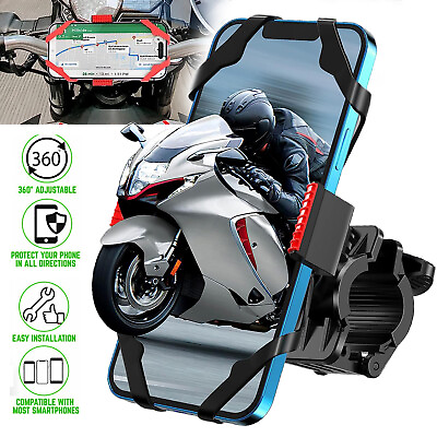 #ad Motorcycle ATV Handlebar Phone Mount Bicycle Bike Bracket for Cellphone Holder $5.99