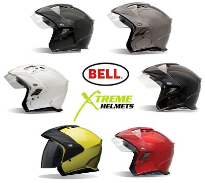 #ad Bell Mag 9 Helmet Open Face Inner Sun Shield Speaker Pockets DOT $199.95