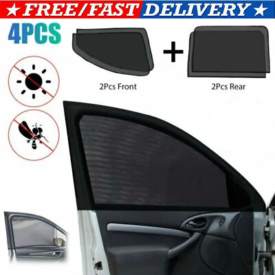 #ad #ad 4X Magnetic Car Side Front Rear Window Sun Shade Cover Mesh Shield UV Protection $7.45