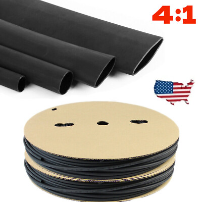4:1 Heat Shrink Tubing Waterproof Dual Wall Adhesive Shrinkable Tubes Wires Wrap $61.19
