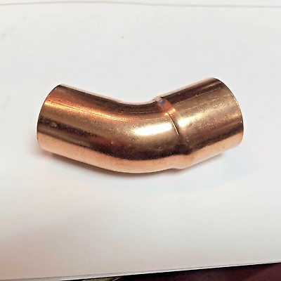#ad Copper Fitting 45 Degree Street For 7 8quot; O.D. ONE Refrigeration Grade $3.91