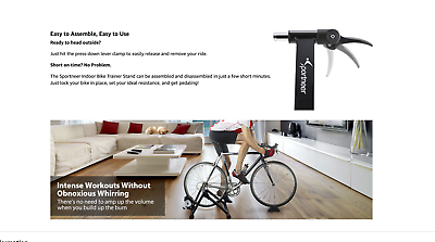 #ad #ad Sportneer Bike Trainer: 8 Level Resistance Magnetic Stationary Bike Stand for 26 $47.00
